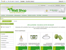 Tablet Screenshot of 1wattshop.de